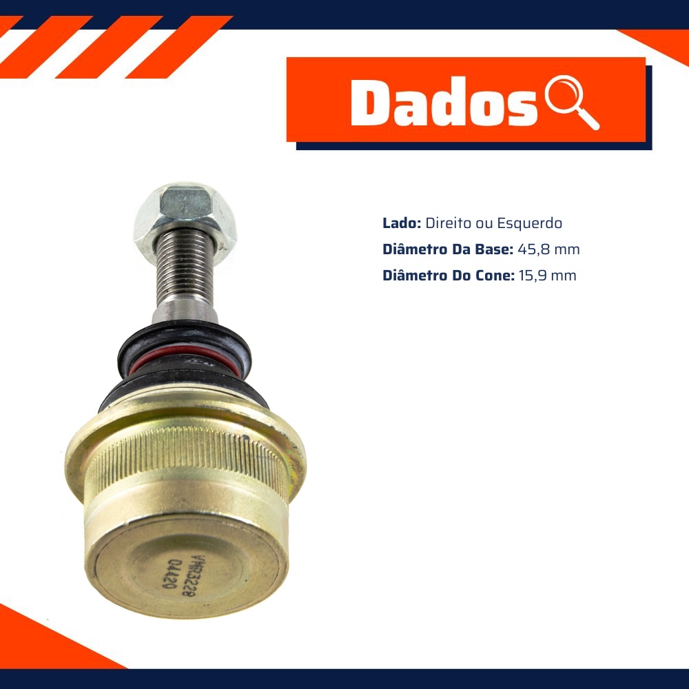 Pivô de Suspensão Superior para Renault Master - Viemar - 503228
