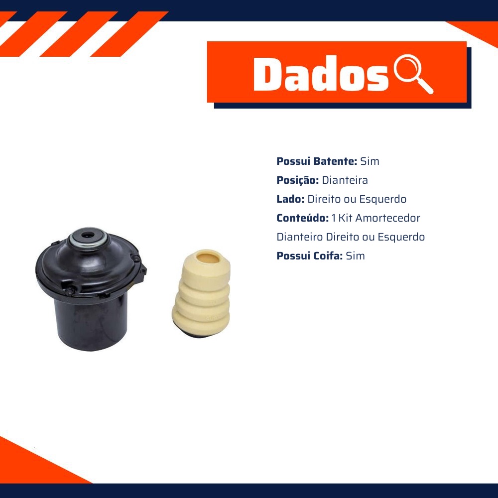 Kit Amortecedor Dianteiro Direito ou Esquerdo para Chevrolet Montana - Monroe Axios - LT90068