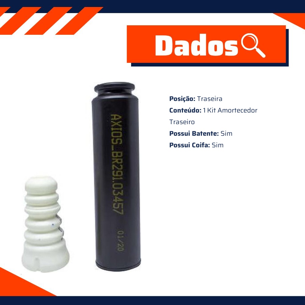 Kit Amortecedor Traseiro para Ford Ecosport - Monroe Axios - LT90047
