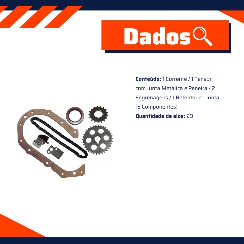 Kit Corrente Distribuição - SKF - VKML 44007 A