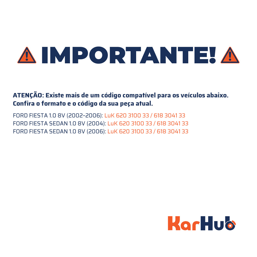 Kit Embreagem com atuador Ka Fiesta Courier Ecosport Focus 1.6 8v Zetec Rocam - LuK - 620 3100 33
