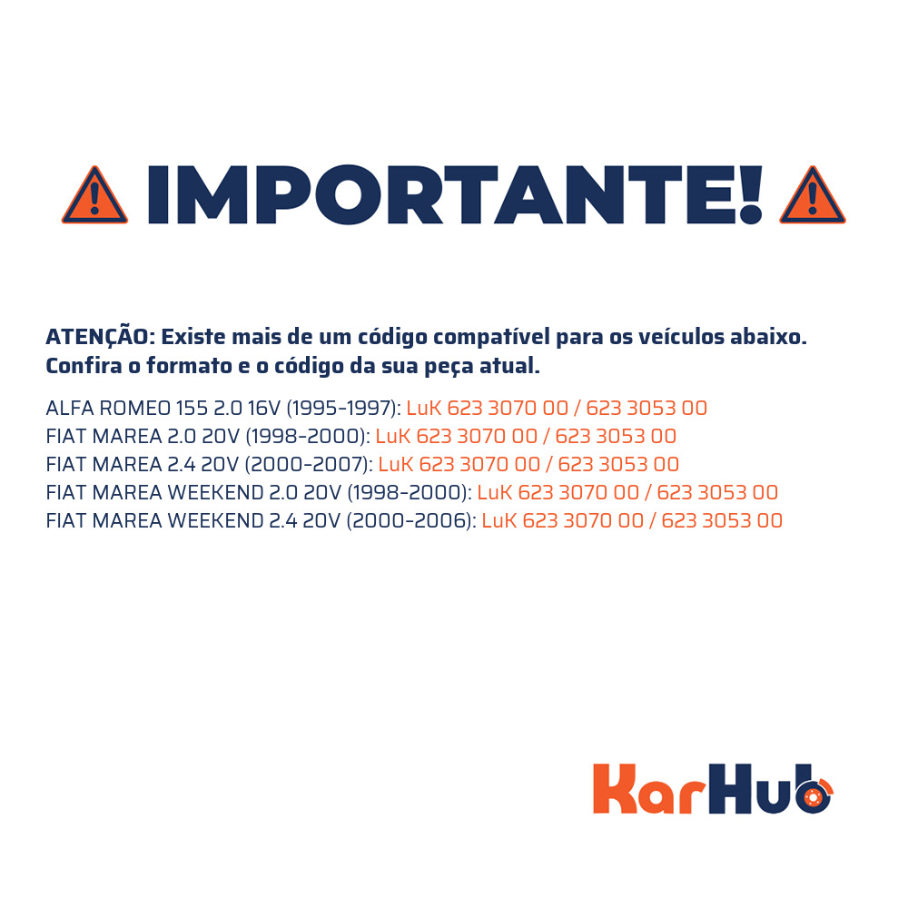 Kit Embreagem - LuK - 623 3070 00 0