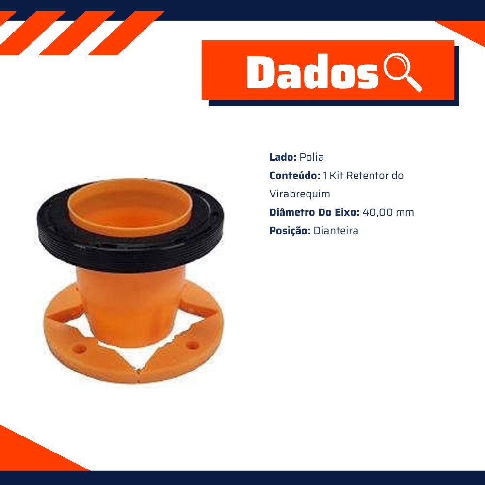 Kit Retentor Virabrequim Dianteiro Polia - Sabó - 05702KIT