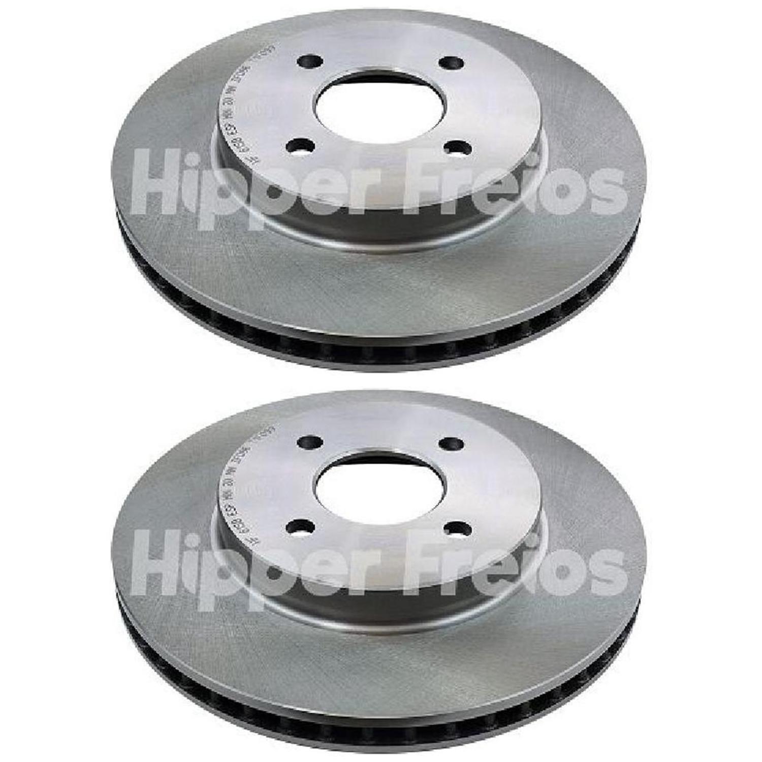 Par Disco de Freio Dianteiro para Nissan March e Versa - Hipper Freios - HF 615B