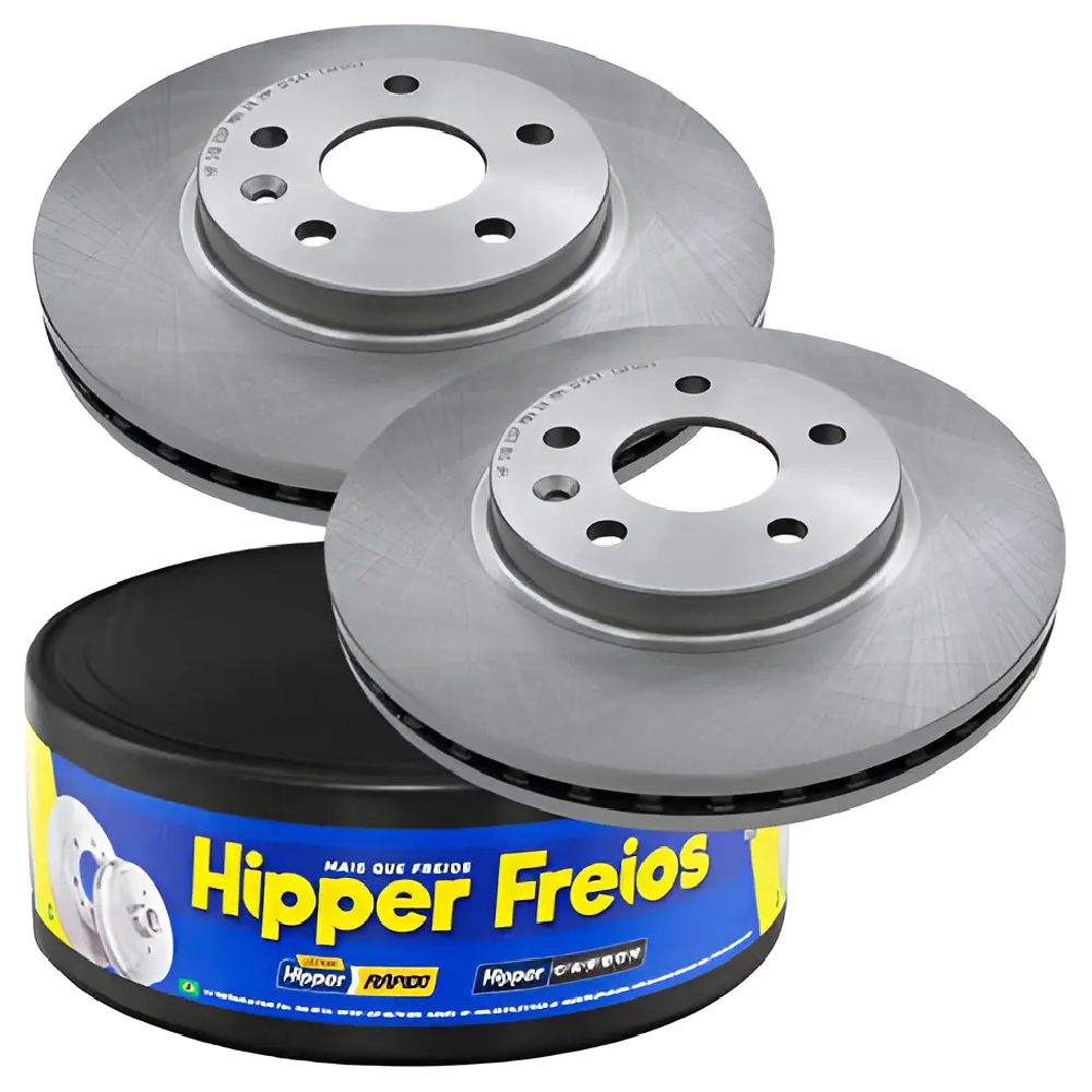 Par Disco Freio Dianteiro - Hipper Freios - HF 750
