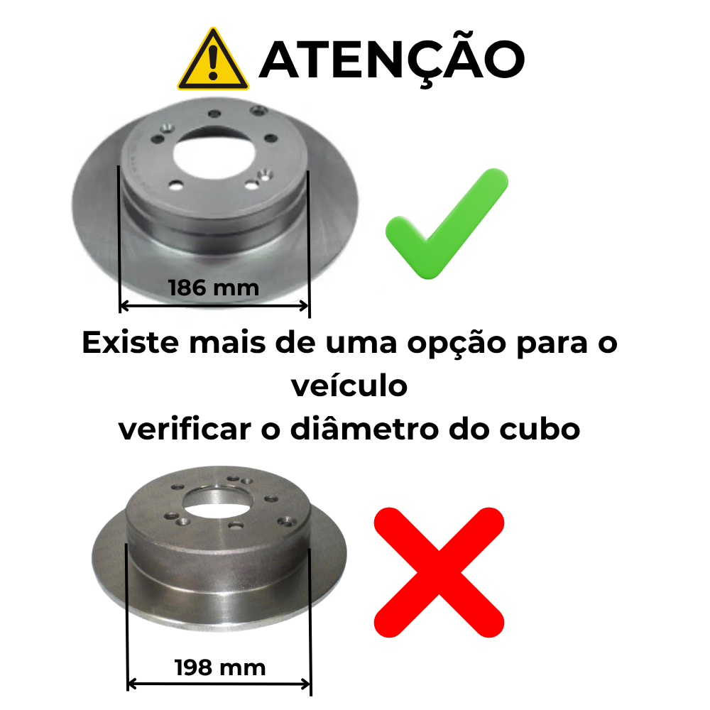 Par Disco Freio Traseiro - Hipper Freios - HF 325R