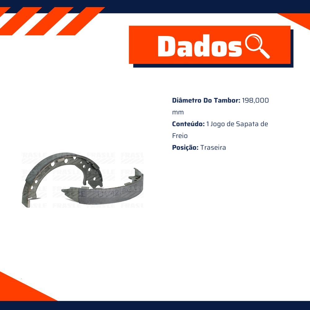 Sapata de Freio para Honda CR-V - Fras-le - HO/503-CP