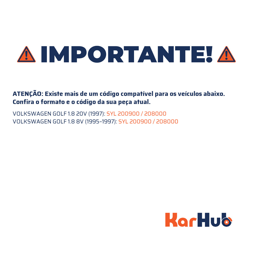 Sapata de Freio para Volkswagen Golf e Passat - Syl - 200900