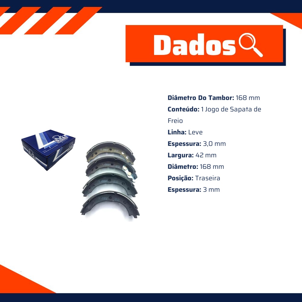 Sapata de Freio para Fiat Ducato - Syl - 203018
