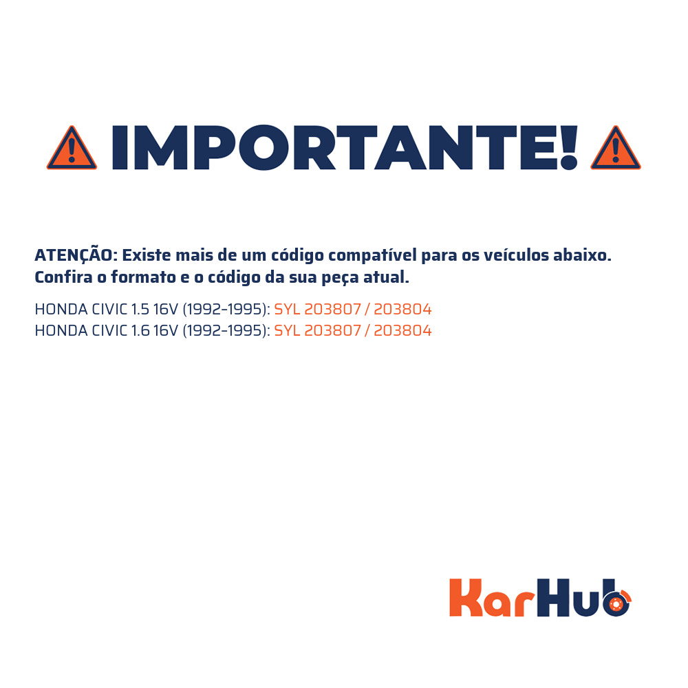 Sapata de Freio para Honda Civic - Syl - 203807
