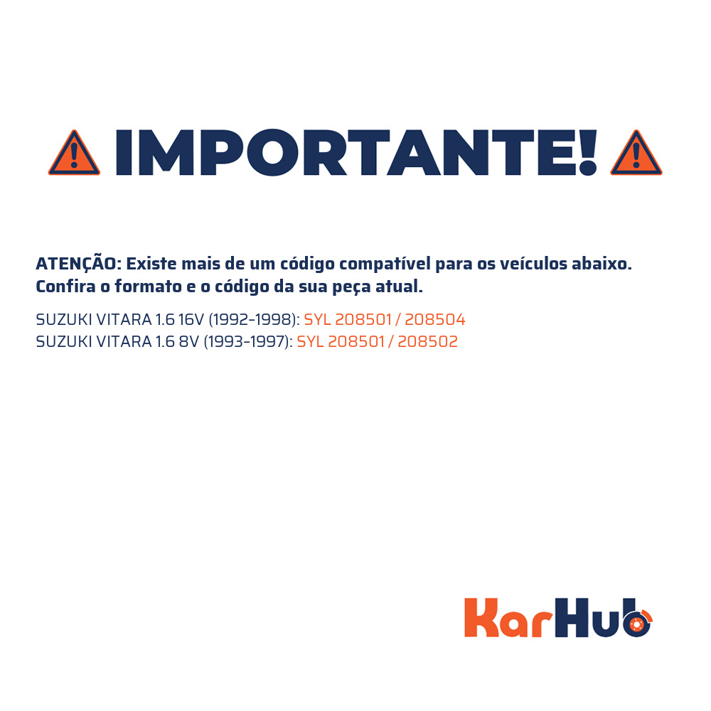 Sapata de Freio para Suzuki Vitara - Syl - 208501