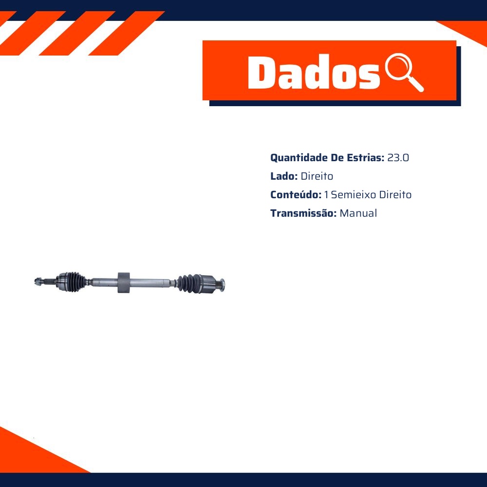 Semieixo Direito para Renault Sandero e Sandero Stepway - Monroe Axios - LT30157