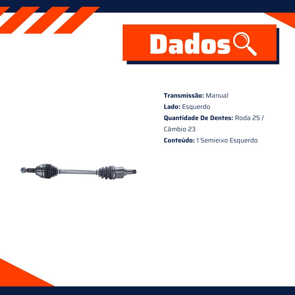 Semieixo Esquerdo para Ford Ecosport - Monroe Axios - LT30160