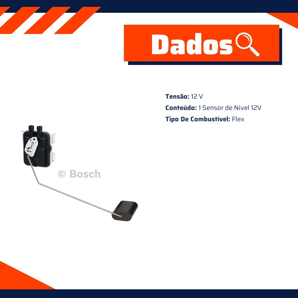 Sensor Nível 12V - Bosch - F 000 TE1 13W