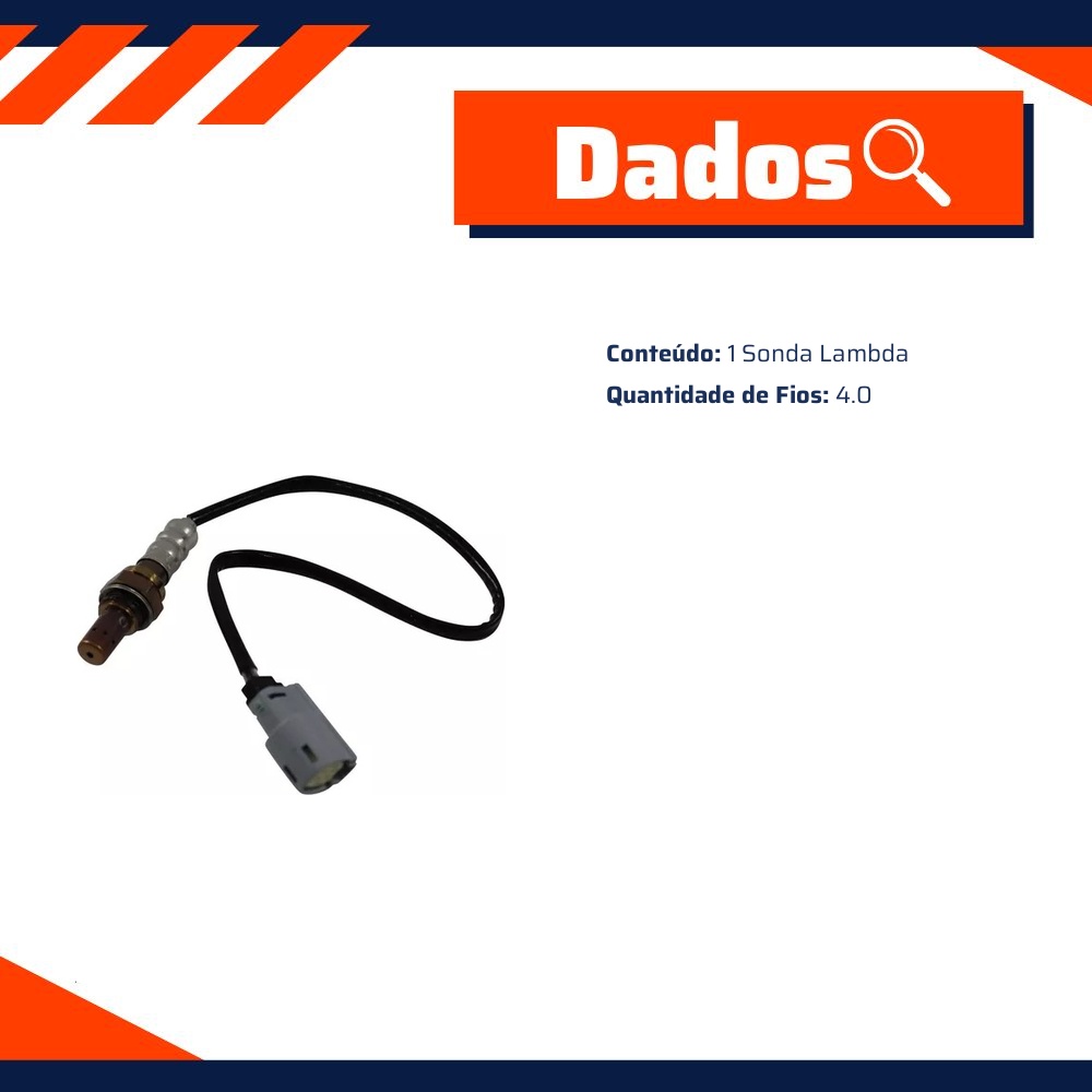 Sonda Lambda para Ford Ecosport - NTK - OZA488-D10