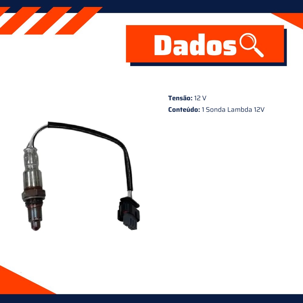 Sonda Lambda 12V - NGK - OZR1002-FD004