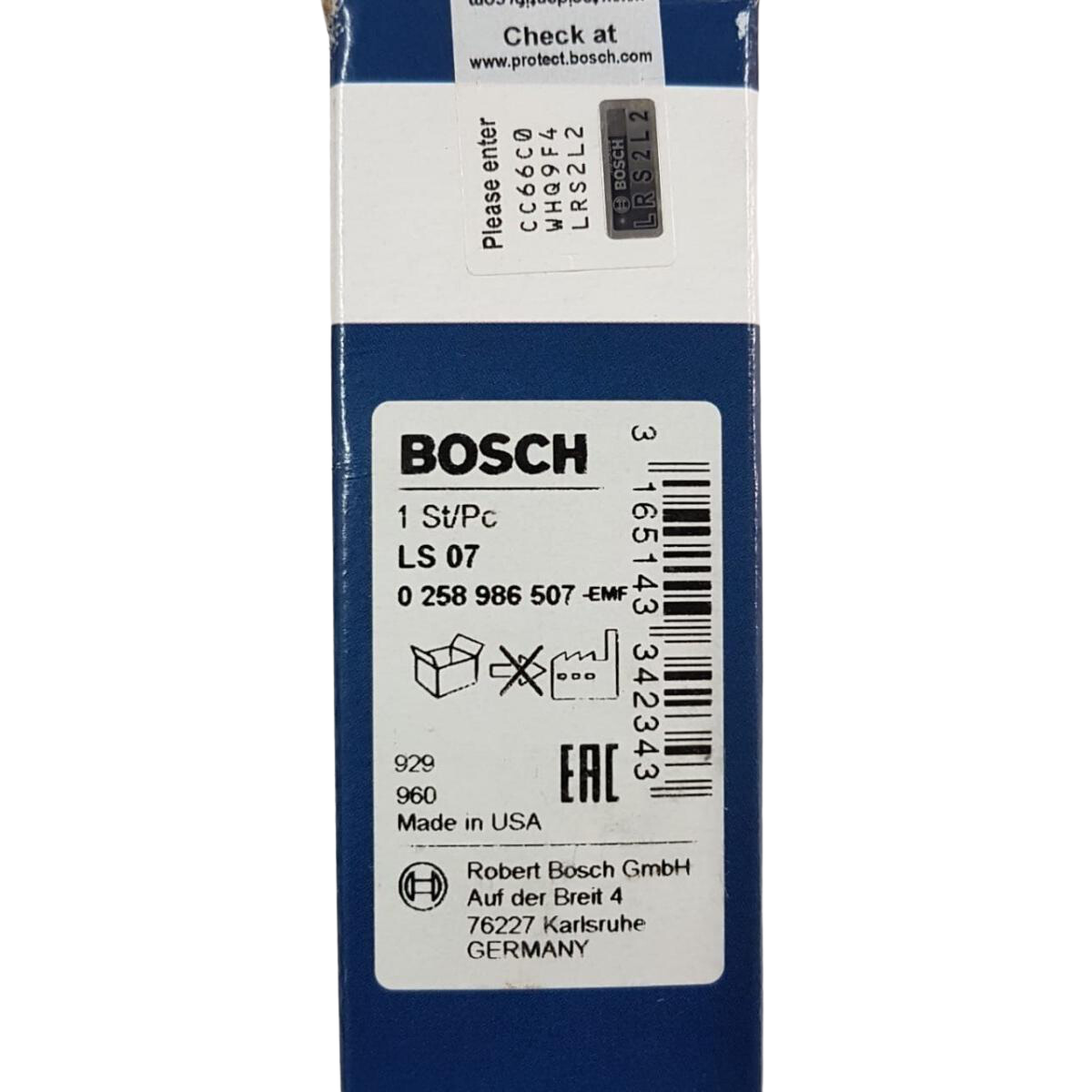 Sonda Lambda Com Aquecimento - Bosch - 0 258 986 507
