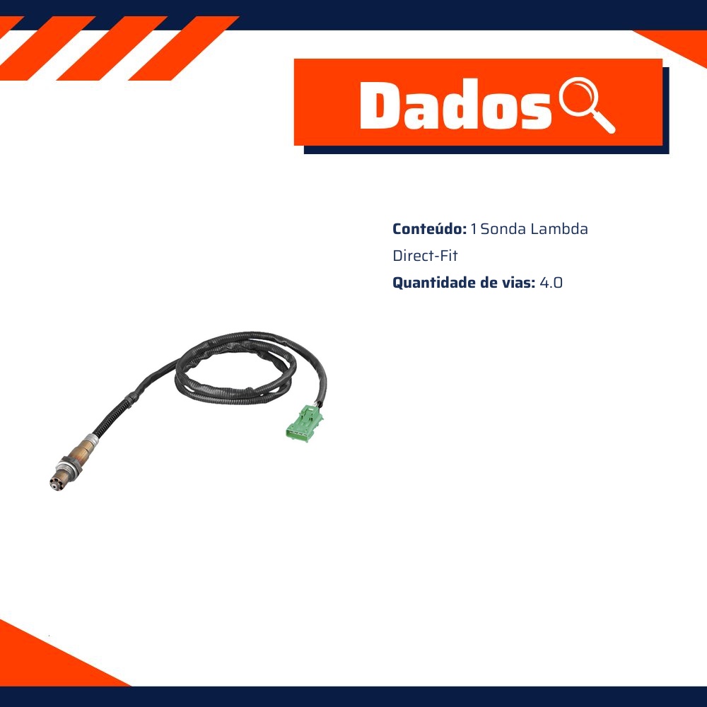 Sonda Lambda Direct-Fit - Bosch - 0 258 006 027