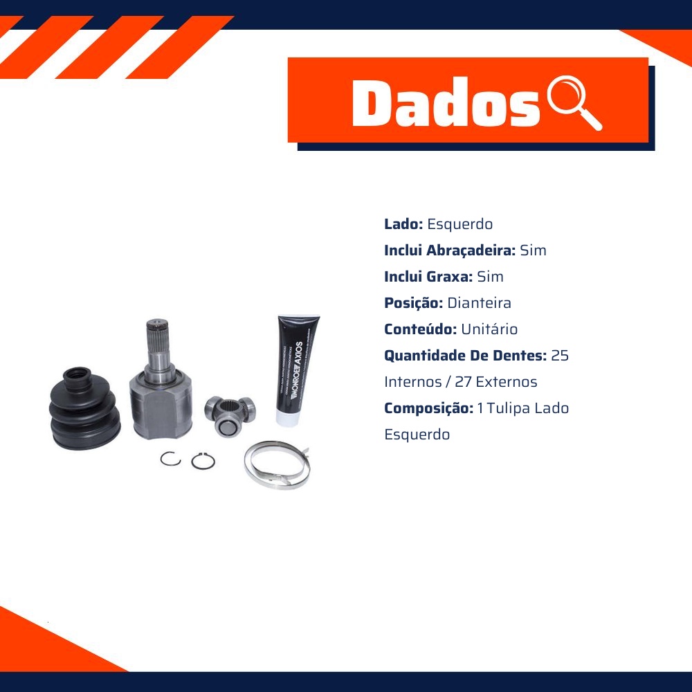 Tulipa Lado Esquerdo para Hyundai Tucson - Monroe Axios - 5466105