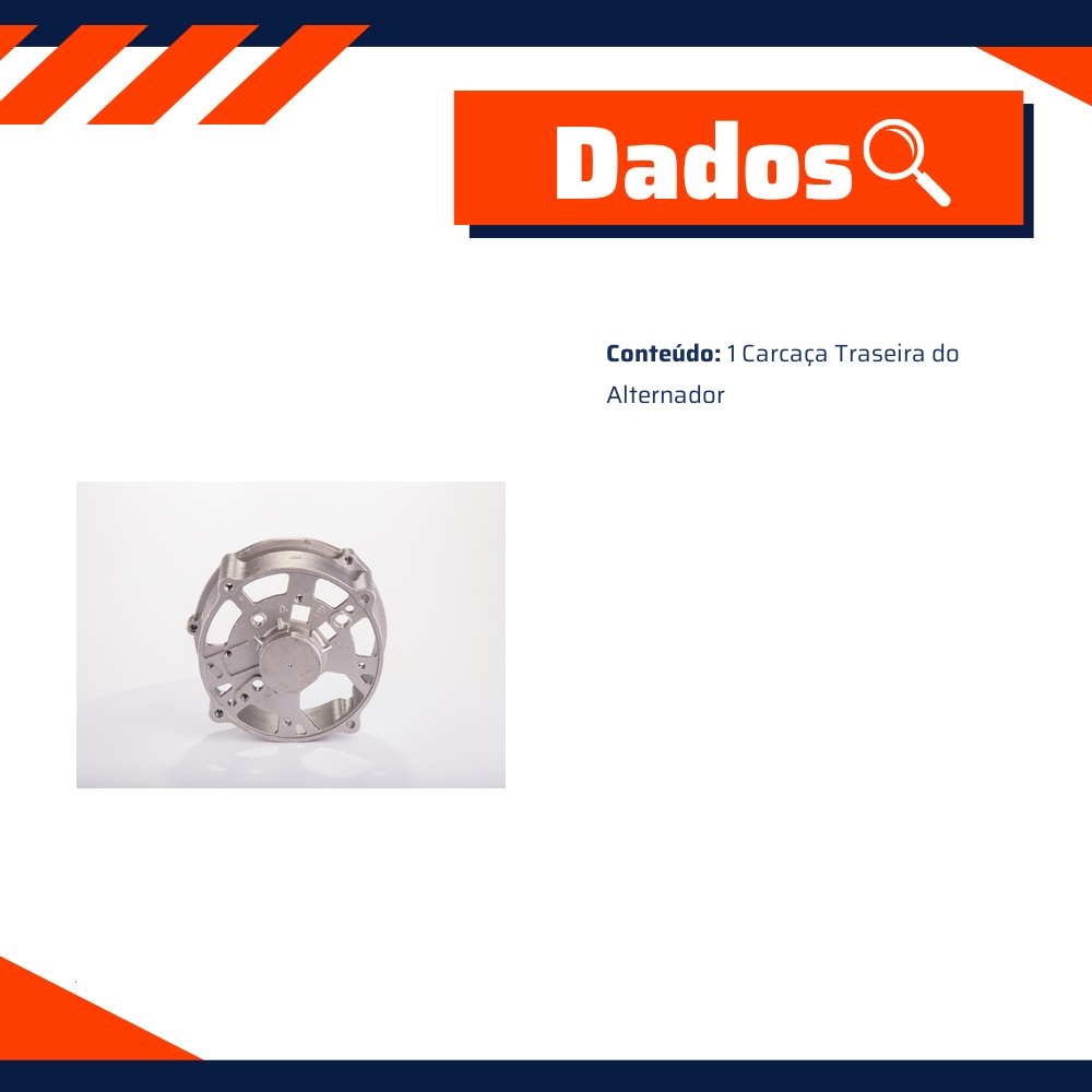 Carcaça Traseira Do Alternador - Bosch - 9 121 080 947