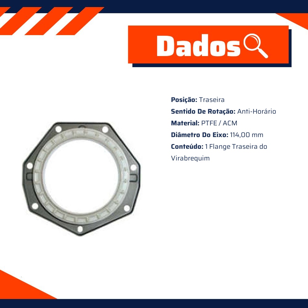 Flange Traseira Do Virabrequim - Sabo - 05651Sist
