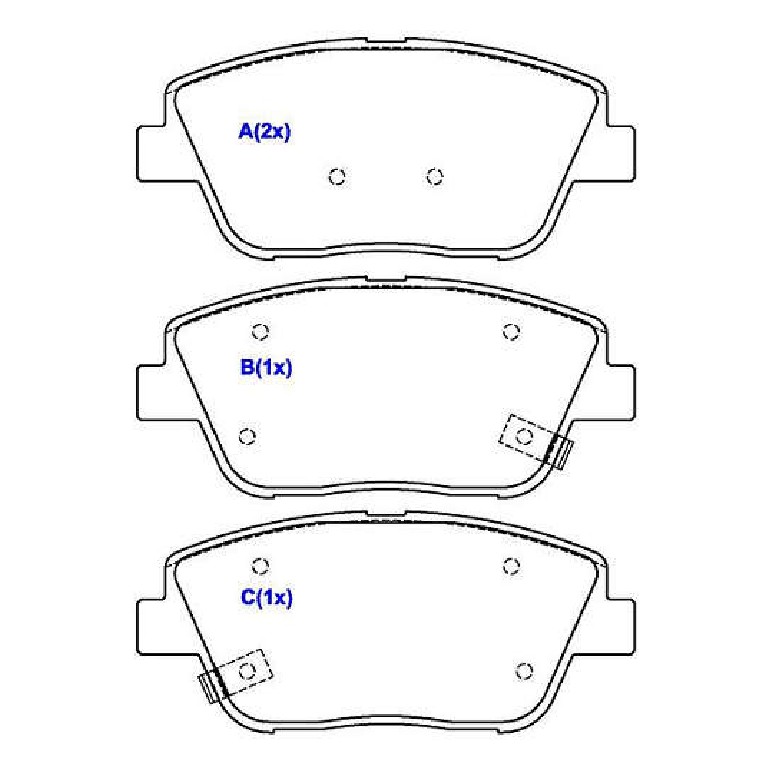 Jogo de Pastilhas de Freio Dianteira para Hyundai Azera e KIA Optima - Syl - 5262