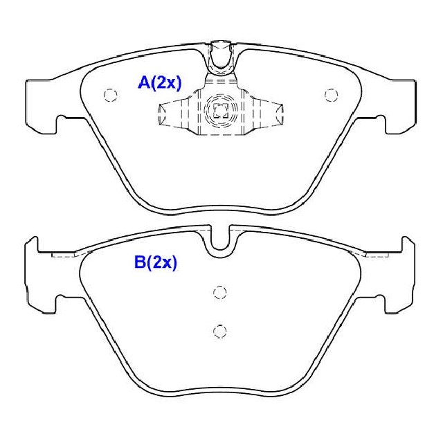 Jogo de Pastilhas de Freio Dianteira para BMW X1 - Syl - 2065