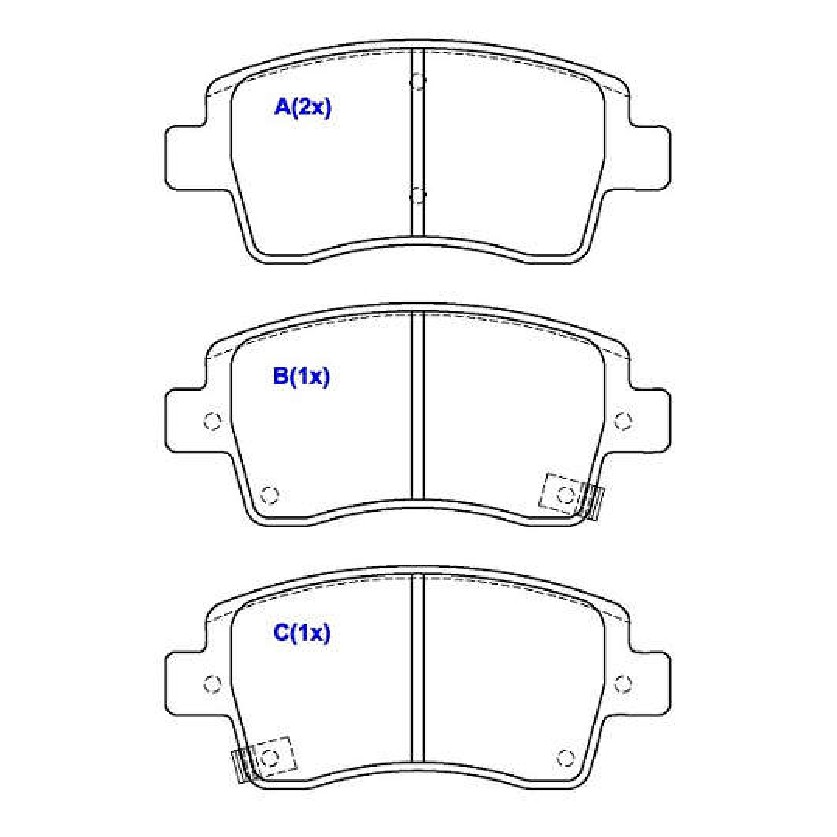 Jogo de Pastilhas de Freio Dianteira para Toyota Etios e YARIS - Syl - 4380