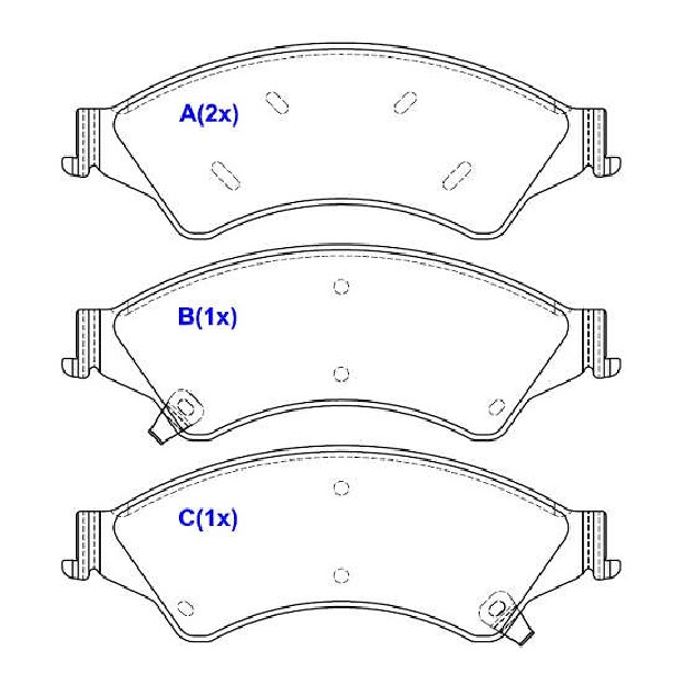 Jogo de Pastilhas de Freio Dianteira para Ford Ranger e Troller T4 - Syl - 4213