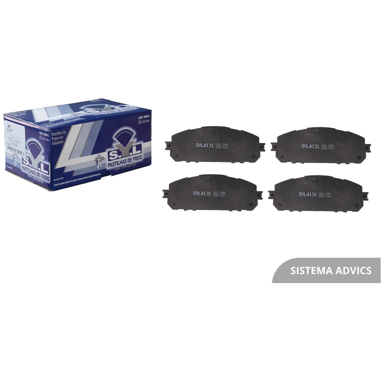 Jogo de Pastilhas de Freio Dianteira para Jeep Cherokee - Syl - 4131