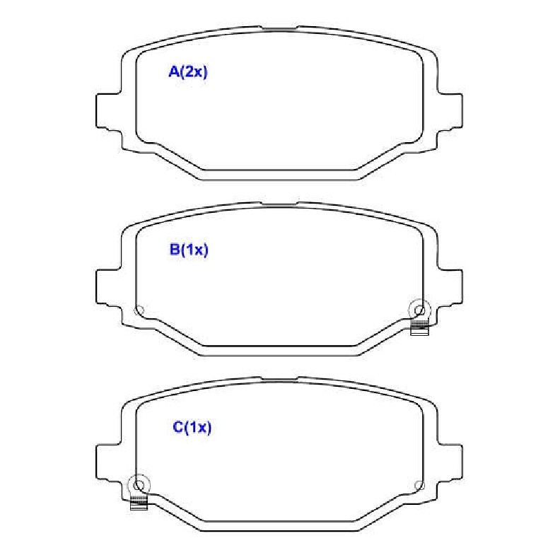 Jogo de Pastilhas de Freio Traseira para Dodge Journey e Fiat Freemont - Syl - 2190
