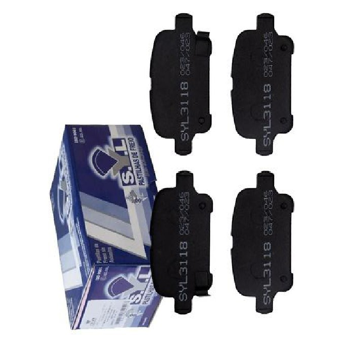 Jogo de Pastilhas de Freio Traseira para Chevrolet Cruze e Equinox - Syl - 3118
