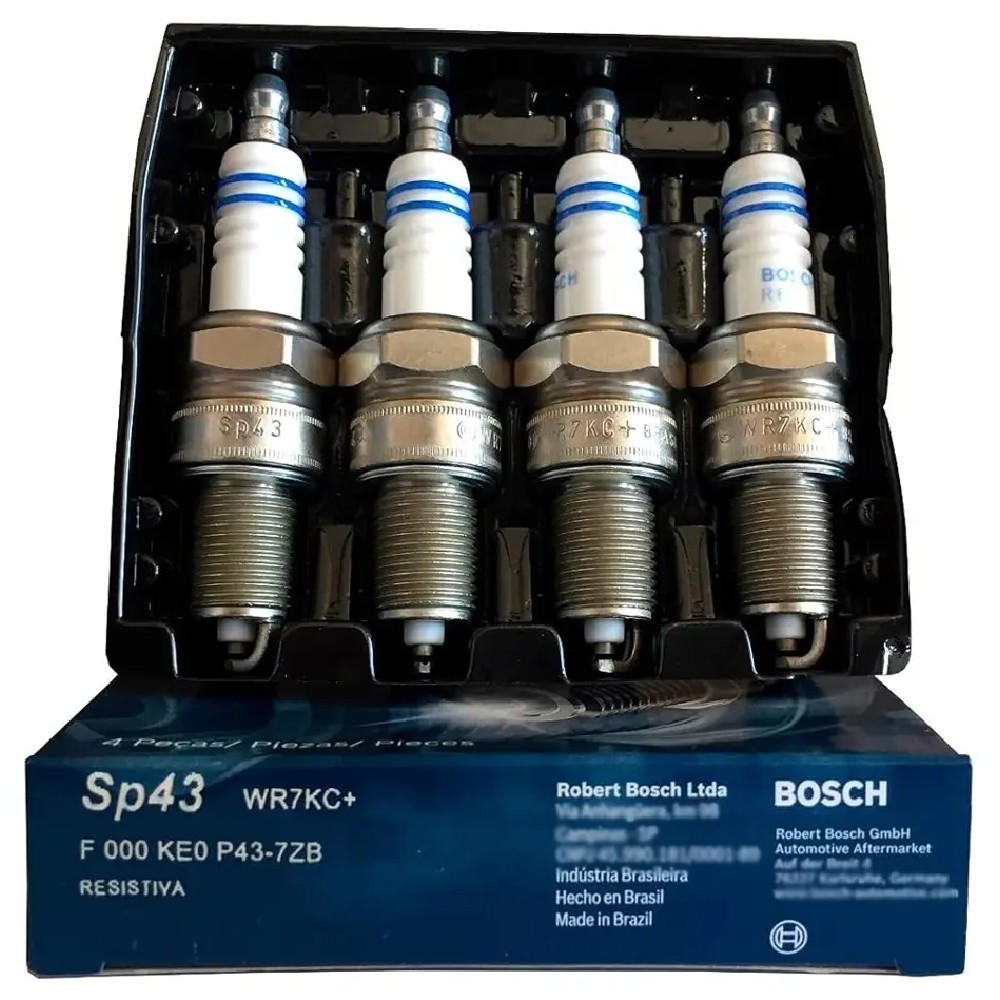 Kit 4 Vela de Ignição - Bosch - F 000 KE0 P43