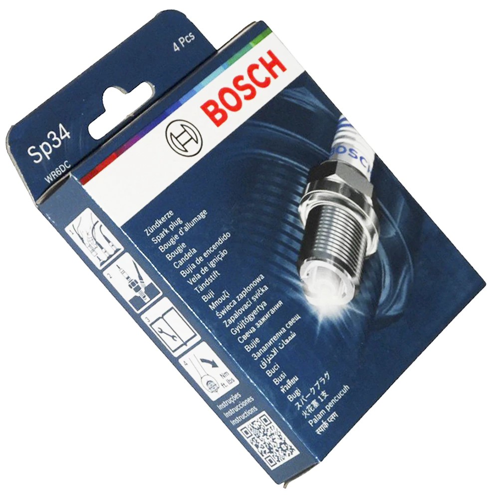 Kit 4 Vela de Ignição - Bosch - F 000 KE0 P34