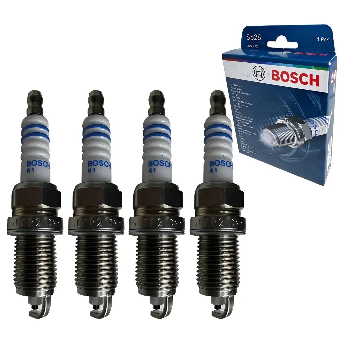 Kit 4 Vela de Ignição - Bosch - F 000 KE0 P28