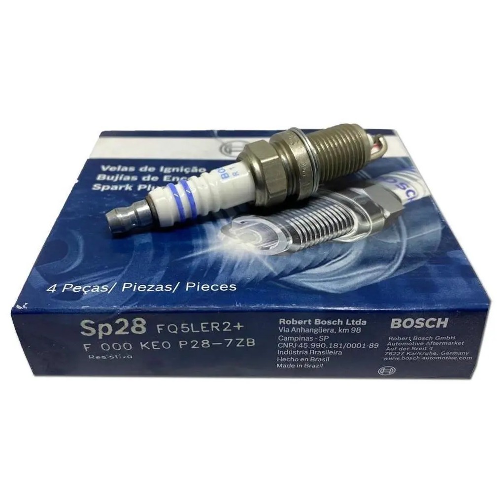 Kit 4 Vela de Ignição - Bosch - F 000 KE0 P28