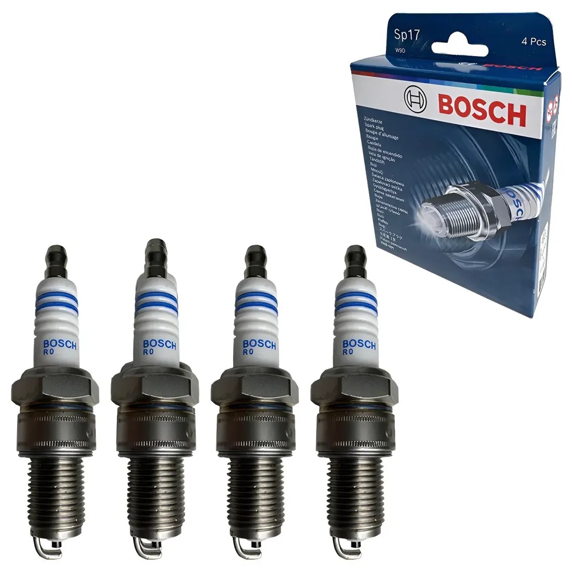 Kit 4 Vela de Ignição - Bosch - F 000 KE0 P17