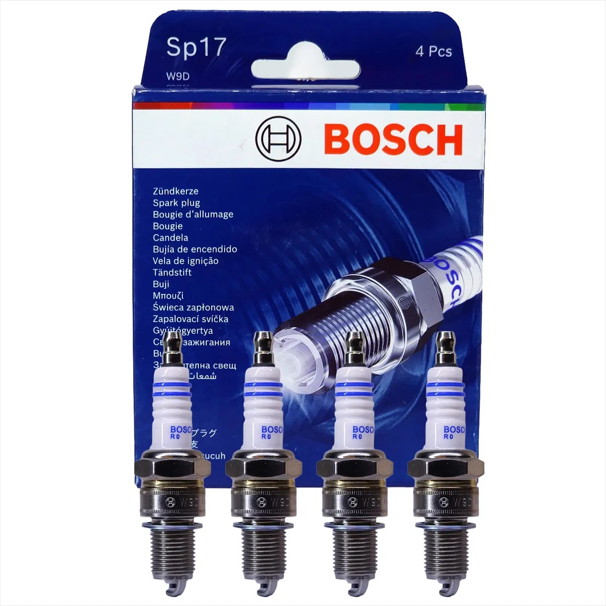 Kit 4 Vela de Ignição - Bosch - F 000 KE0 P17