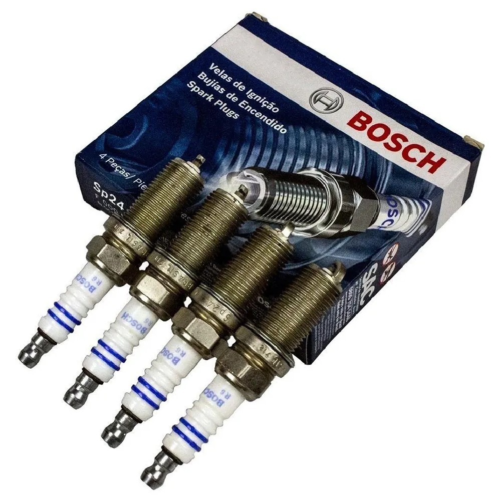 Kit 4 Vela de Ignição - Bosch - F 000 KE0 P24