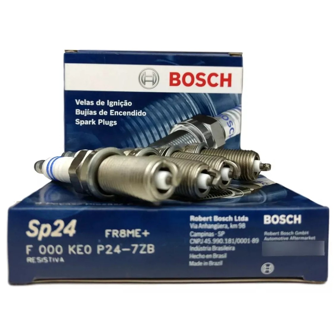 Kit 4 Vela de Ignição - Bosch - F 000 KE0 P24