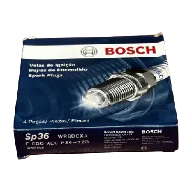 Kit 4 Vela de Ignição - Bosch - F 000 KE0 P36
