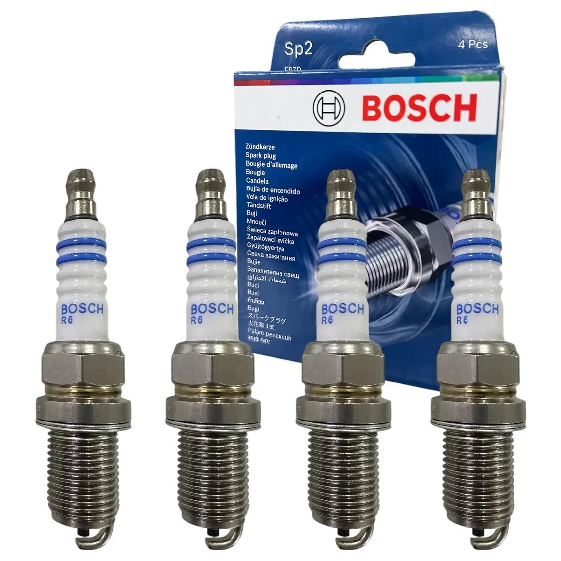 Kit 4 Vela de Ignição - Bosch - F 000 KE0 P02