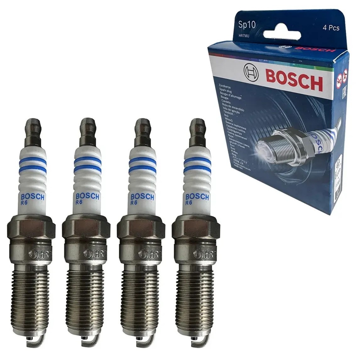 Kit 4 Vela de Ignição - Bosch - F 000 KE0 P10