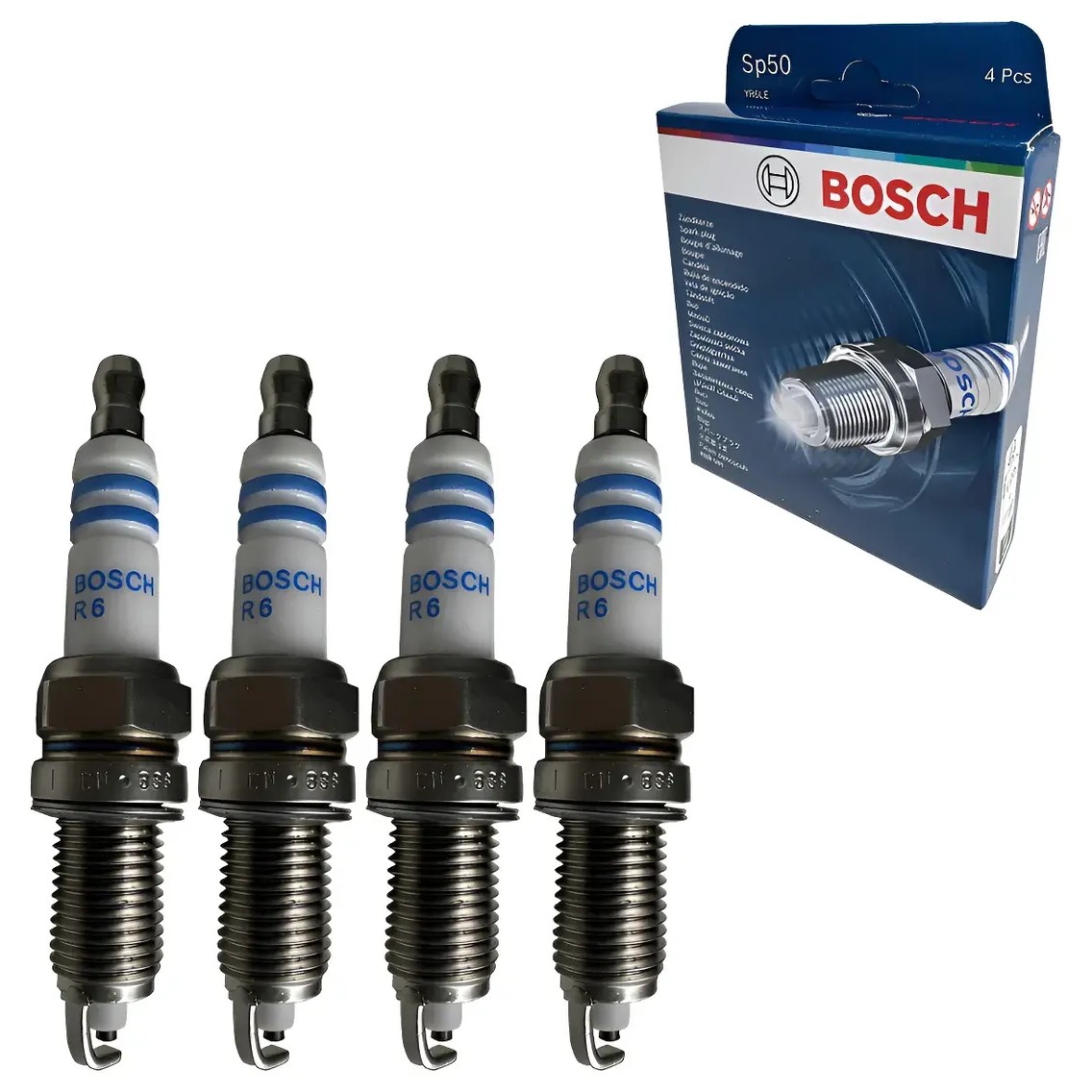 Kit 4 Vela de Ignição - Bosch - F 000 KE0 P50