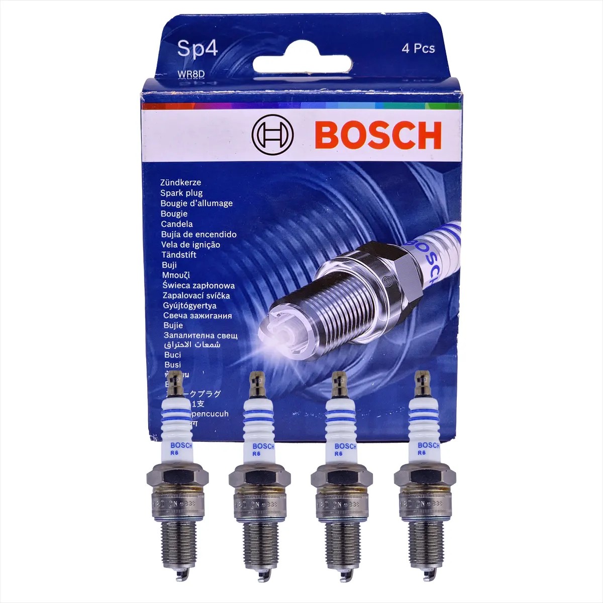 Kit 4 Vela de Ignição - Bosch - F 000 KE0 P04