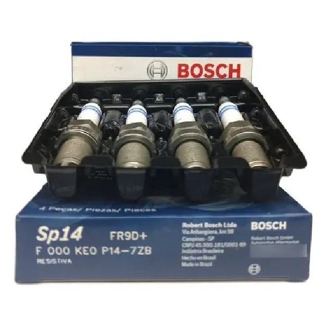 Kit 4 Vela de Ignição - Bosch - F 000 KE0 P14