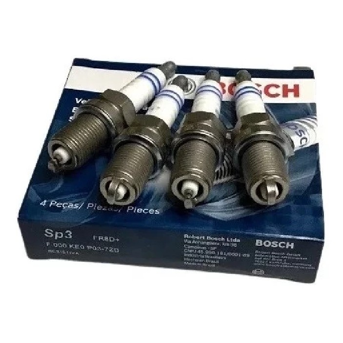 Kit 4 Vela de Ignição - Bosch - F 000 KE0 P03