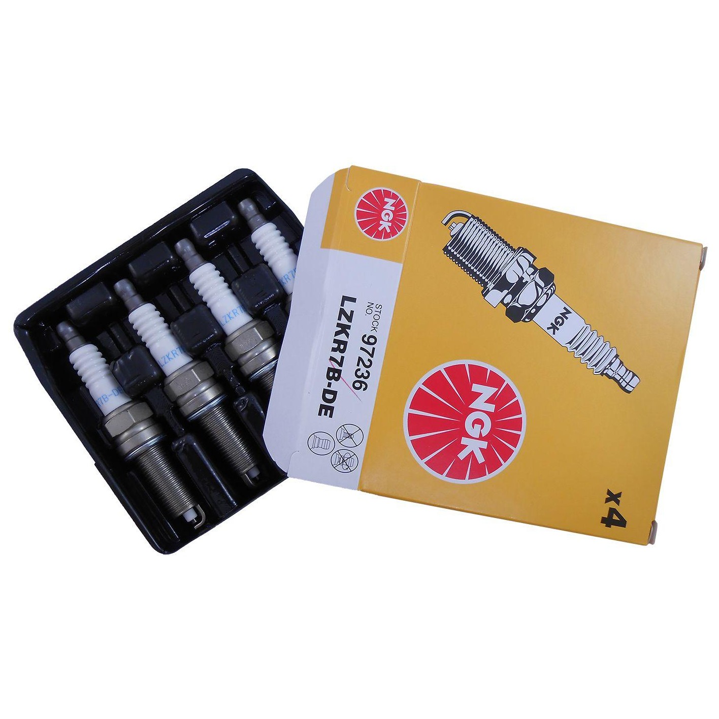 Kit 4 Vela de Ignição - NGK - LZKR7BDE