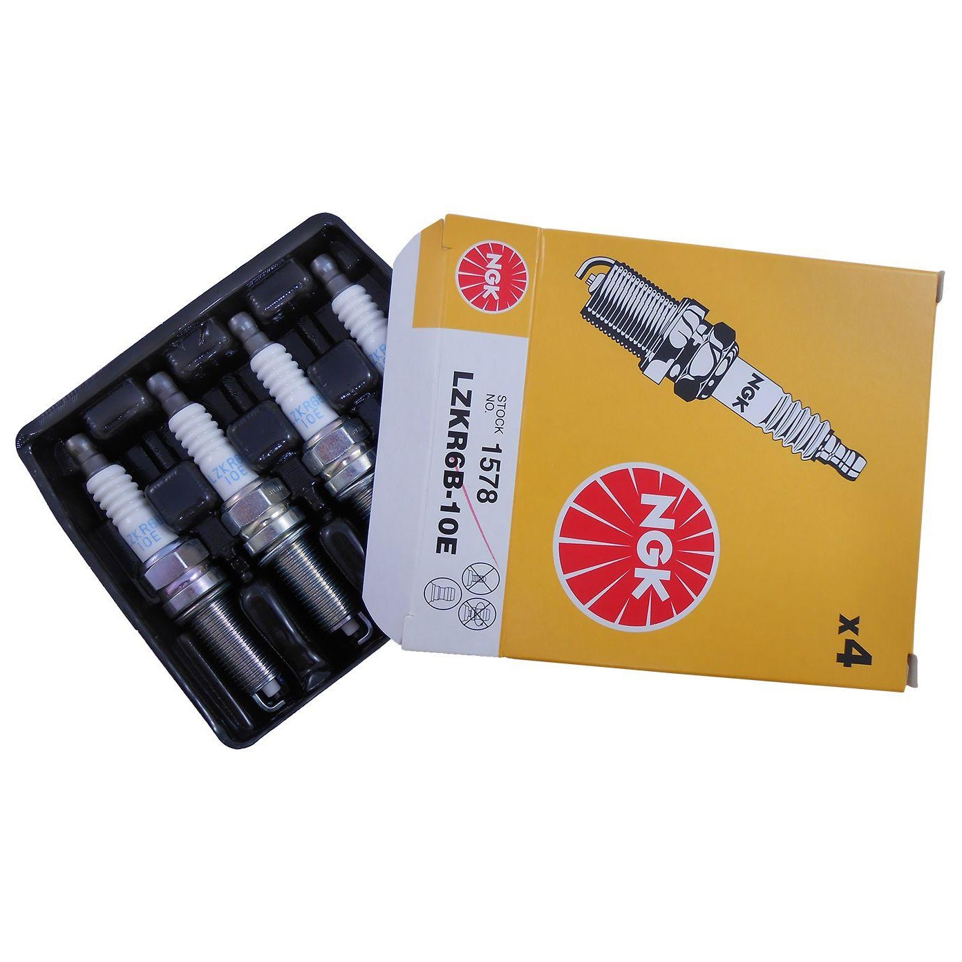 Kit 4 Vela de Ignição - NGK - LZKR6B-10E