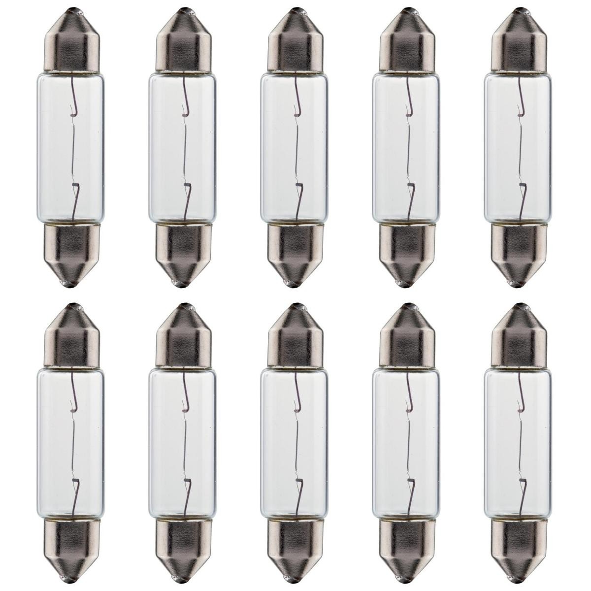 10 Lâmpadas Luz Do Teto / 12V 5W Sv8.5 8 C5W 11*38 Standard Torpedo - Magneti Marelli - LMM6418